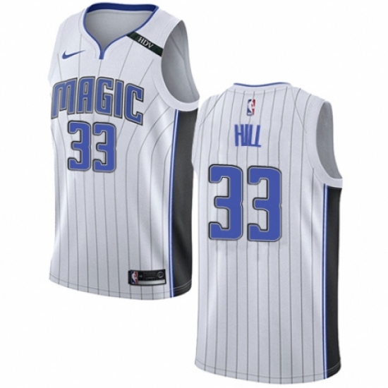 Youth Nike Orlando Magic 33 Grant Hill Authentic NBA Jersey - Association Edition