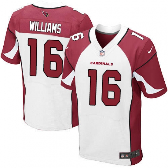 Men's Nike Arizona Cardinals 16 Chad Williams Elite White NFL Jersey