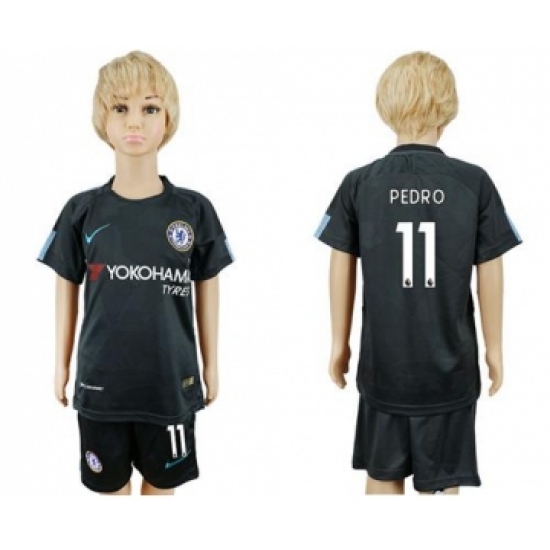 Chelsea 11 Pedro Sec Away Kid Soccer Club Jersey