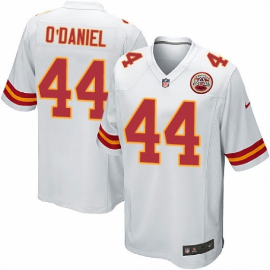 Men's Nike Kansas City Chiefs 44 Dorian O'Daniel Game White NFL Jersey