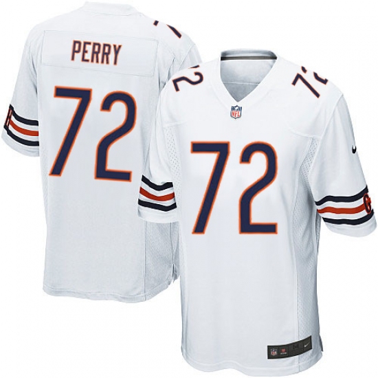 Men's Nike Chicago Bears 72 William Perry Game White NFL Jersey