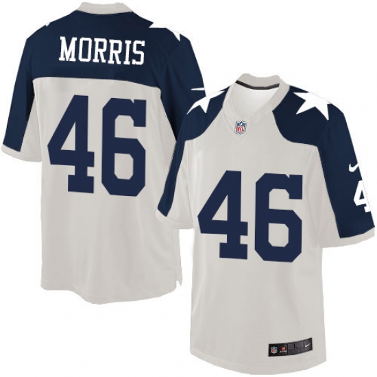 Youth Nike Dallas Cowboys 46 Alfred Morris Limited White Throwback Alternate NFL Jersey