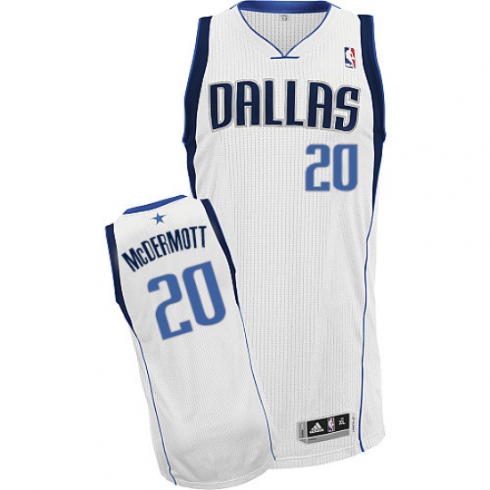 Youth Adidas Dallas Mavericks 20 Doug McDermott Authentic White Home NBA Jersey