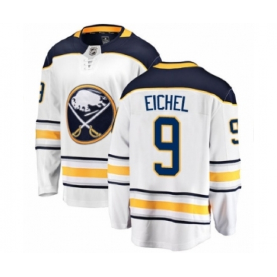 Youth Buffalo Sabres 9 Jack Eichel Fanatics Branded White Away Breakaway NHL Jersey