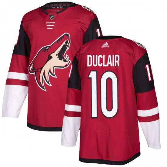 Men's Adidas Arizona Coyotes 10 Anthony Duclair Premier Burgundy Red Home NHL Jersey