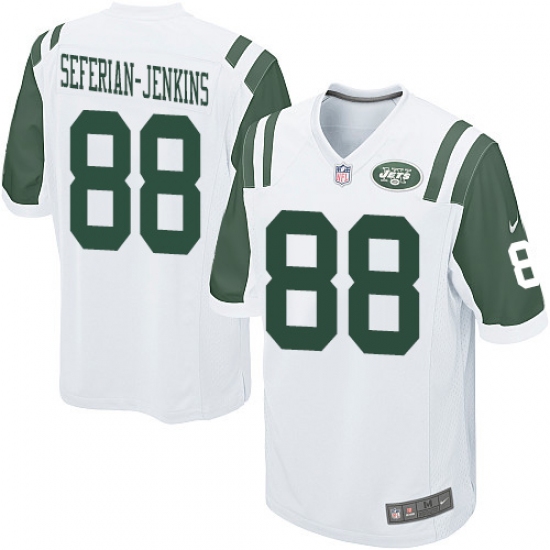 Men's Nike New York Jets 88 Austin Seferian-Jenkins Game White NFL Jersey