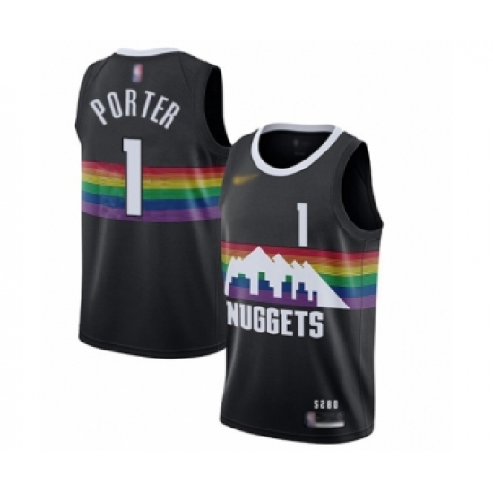 Women's Denver Nuggets 1 Michael Porter Swingman Black Basketball Jersey - 2019 20 City Edition