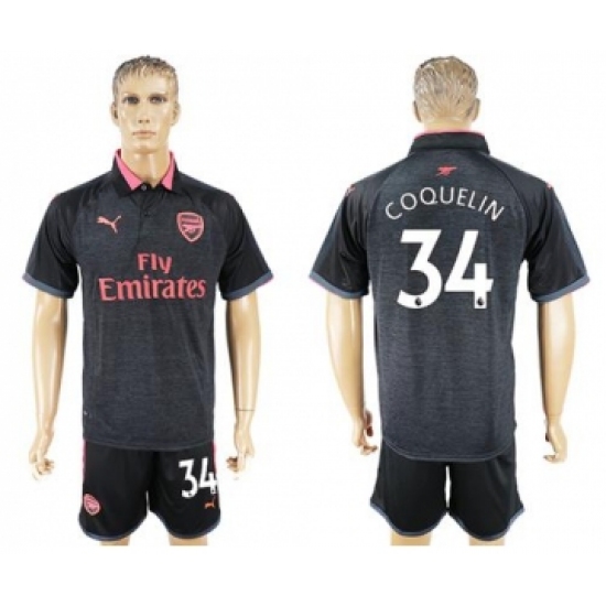 Arsenal 34 Coquelin Sec Away Soccer Club Jersey