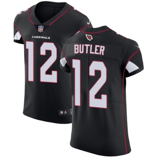 Men's Nike Arizona Cardinals 12 Brice Butler Black Alternate Vapor Untouchable Elite Player NFL Jersey