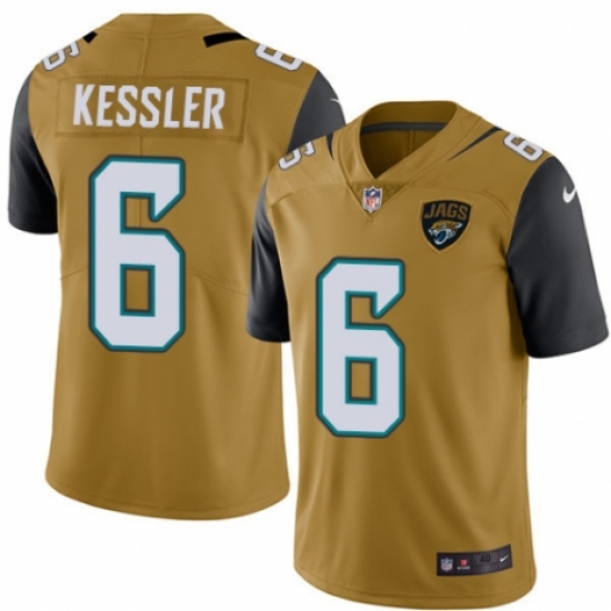 Men's Nike Jacksonville Jaguars 6 Cody Kessler Limited Gold Rush Vapor Untouchable NFL Jersey