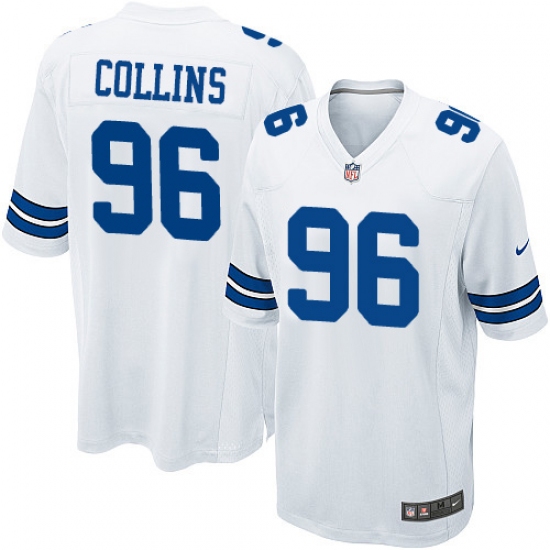 Men's Nike Dallas Cowboys 96 Maliek Collins Game White NFL Jersey
