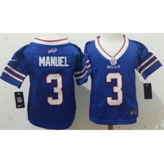 Nike Buffalo Bills 3 EJ Manuel 2013 Light Blue Toddlers Jersey