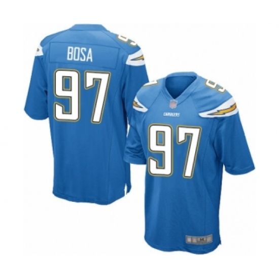Men's Los Angeles Chargers 97 Joey Bosa Game Electric Blue Alternate Football Jersey