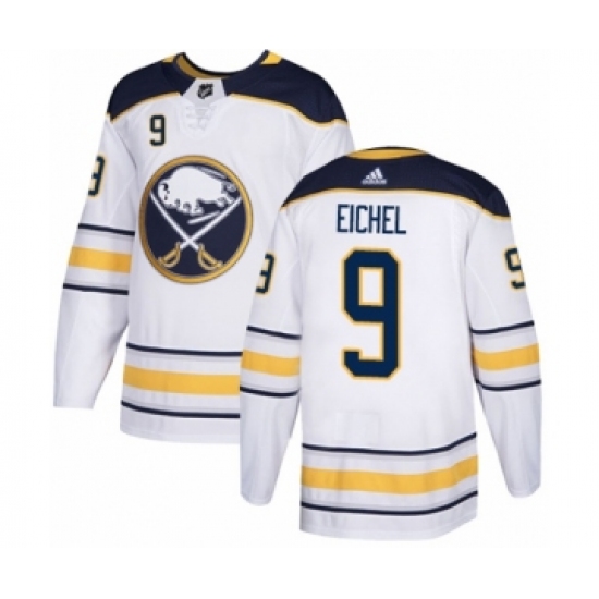 Youth Adidas Buffalo Sabres 9 Jack Eichel Authentic White Away NHL Jersey