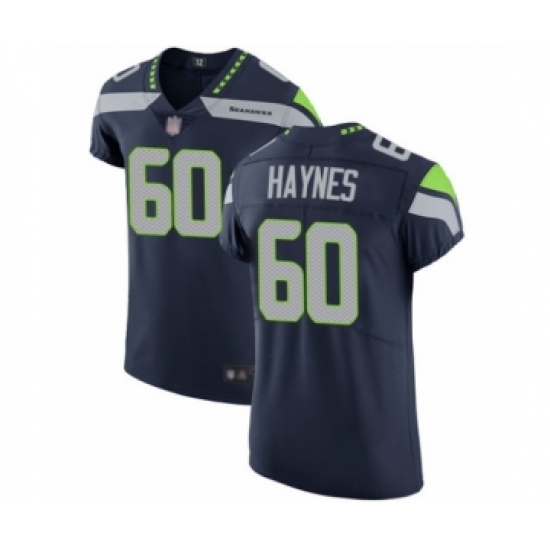 Men's Seattle Seahawks 60 Phil Haynes Navy Blue Team Color Vapor Untouchable Elite Player Football Jersey