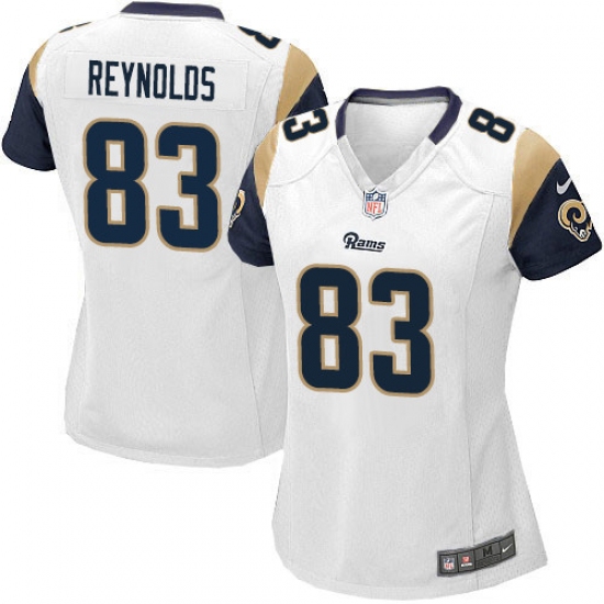 Women's Nike Los Angeles Rams 83 Josh Reynolds Game White NFL Jersey