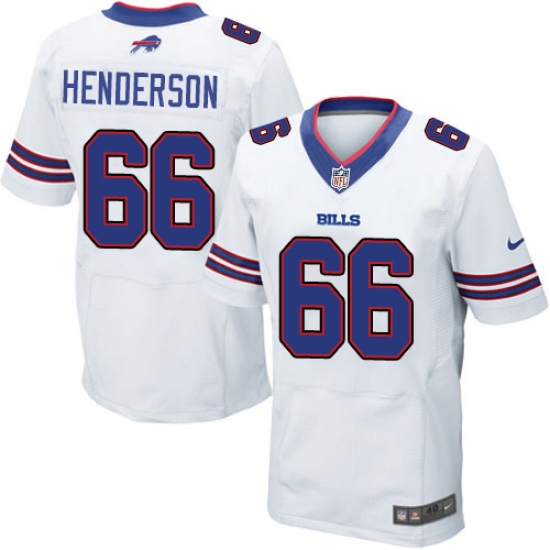 Men's Nike Buffalo Bills 66 Seantrel Henderson Elite White NFL Jersey