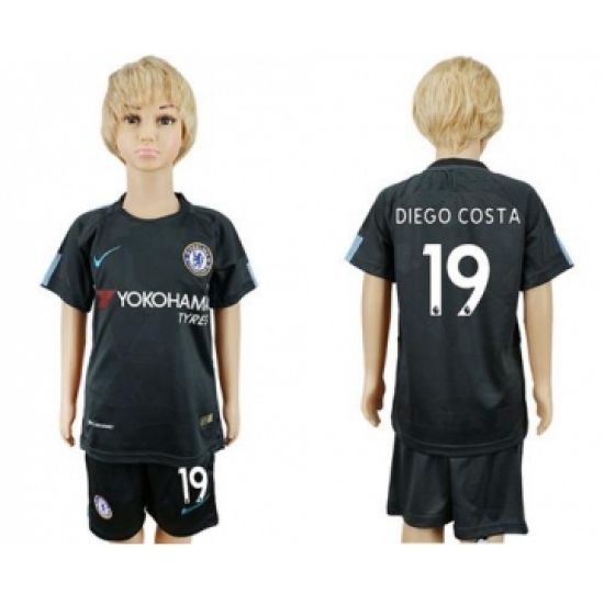 Chelsea 19 Diego Costa Sec Away Kid Soccer Club Jersey