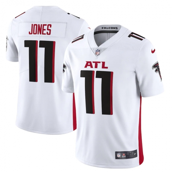 Men's Atlanta Falcons 11 Julio Jones Nike White Vapor Limited Jersey.webp