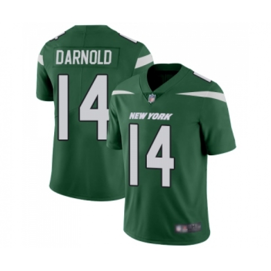 Men's New York Jets 14 Sam Darnold Green Team Color Vapor Untouchable Limited Player Football Jersey