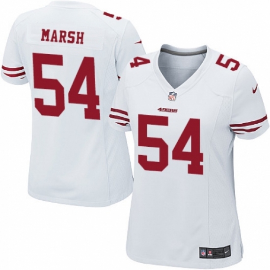 Women's Nike San Francisco 49ers 54 Cassius Marsh Game White NFL Jersey