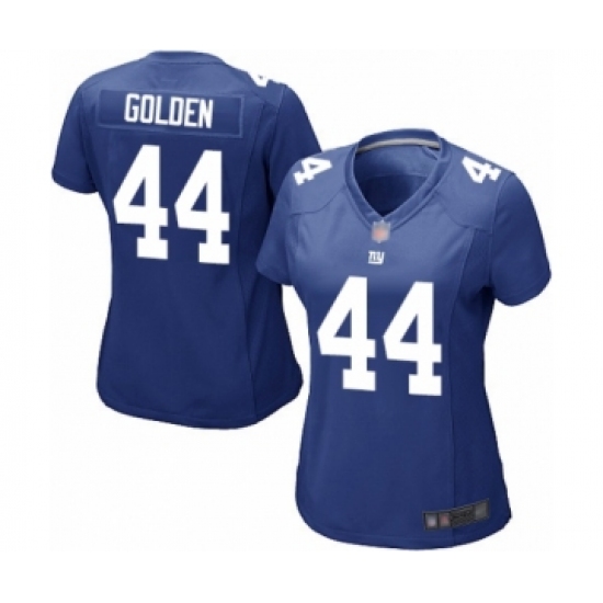 Women's New York Giants 44 Markus Golden Game Royal Blue Team Color Football Jersey
