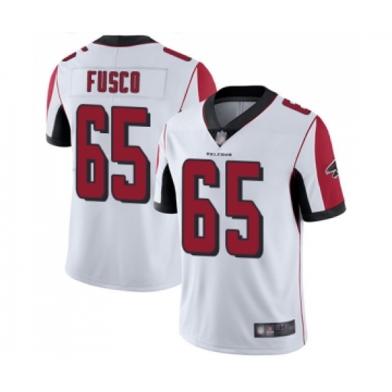 Men's Atlanta Falcons 65 Brandon Fusco White Vapor Untouchable Limited Player Football Jersey