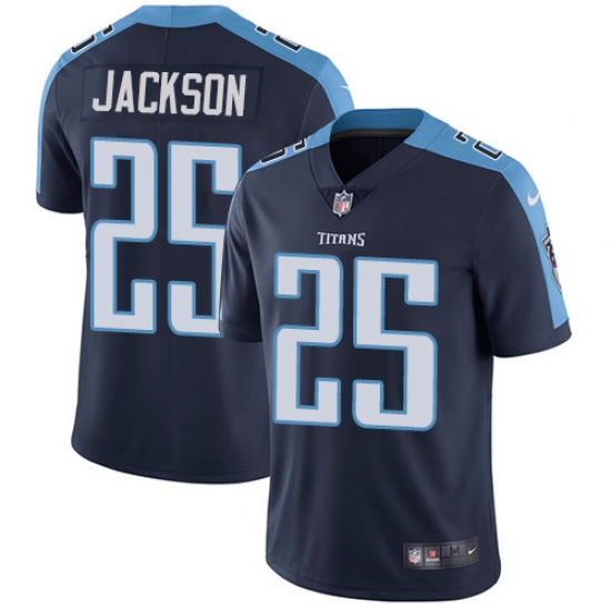Youth Nike Tennessee Titans 25 Adoree' Jackson Navy Blue Alternate Vapor Untouchable Limited Player NFL Jersey
