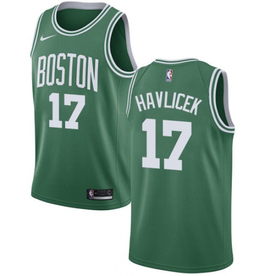 Men's Nike Boston Celtics 17 John Havlicek Green NBA Swingman Icon Edition Jersey