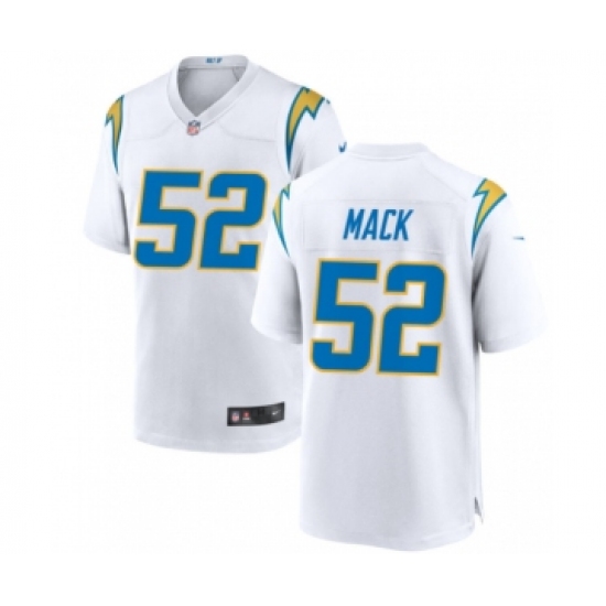 Men's Nike Los Angeles Chargers 52 Khalil Mack White 2022 Limited Jersey