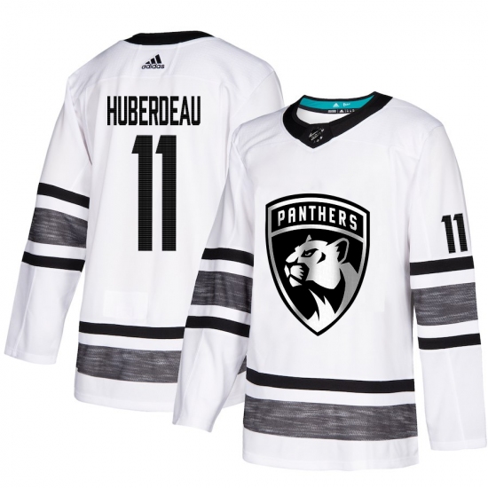 Men's Adidas Florida Panthers 11 Jonathan Huberdeau White 2019 All-Star Game Parley Authentic Stitched NHL Jersey