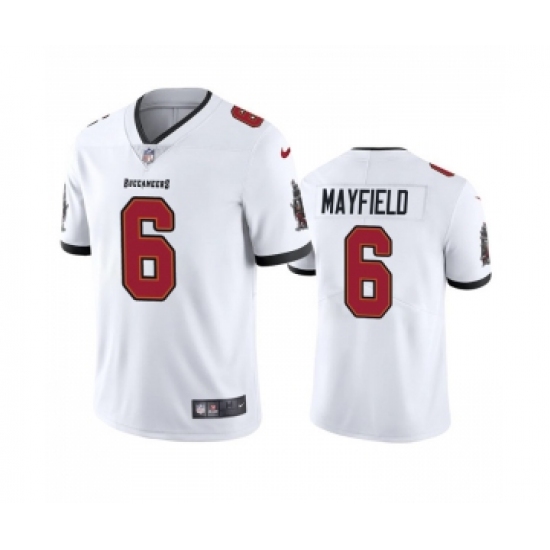 Men's Tampa Bay Buccaneers 6 Baker Mayfield White Vapor Untouchable Limited Stitched Jersey