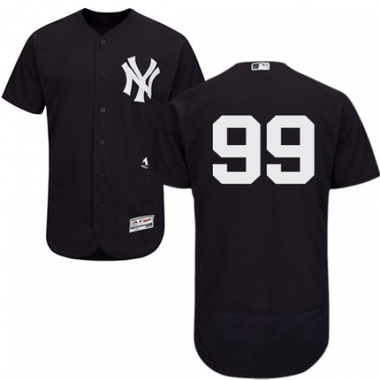 Men's Majestic New York Yankees 99 Aaron Judge Navy Blue Flexbase Authentic Collection MLB Jersey
