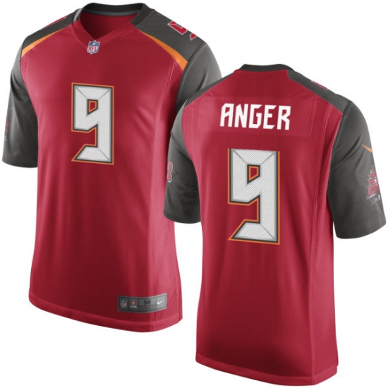 Men's Nike Tampa Bay Buccaneers 9 Bryan Anger Game Red Team Color NFL Jersey