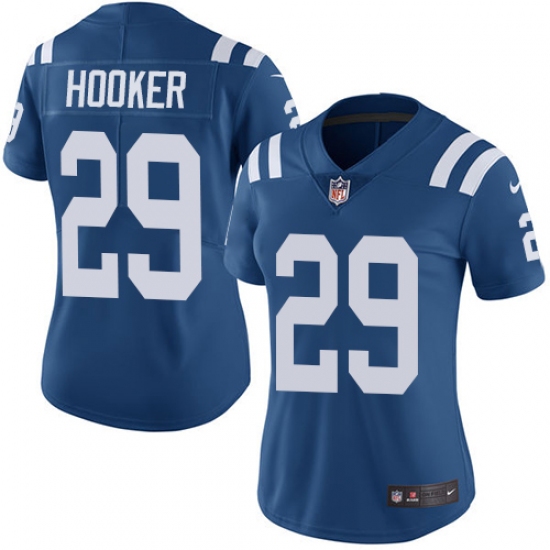 Women's Nike Indianapolis Colts 29 Malik Hooker Elite Royal Blue Team Color NFL Jersey