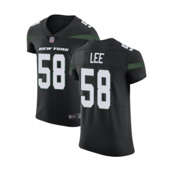 Men's New York Jets 58 Darron Lee Black Alternate Vapor Untouchable Elite Player Football Jersey
