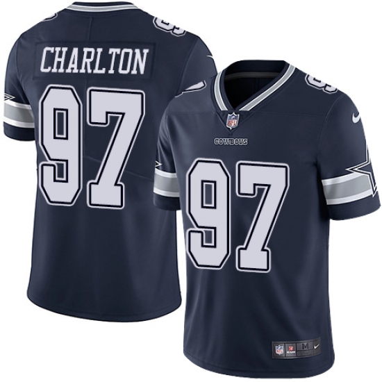 Youth Nike Dallas Cowboys 97 Taco Charlton Navy Blue Team Color Vapor Untouchable Limited Player NFL Jersey