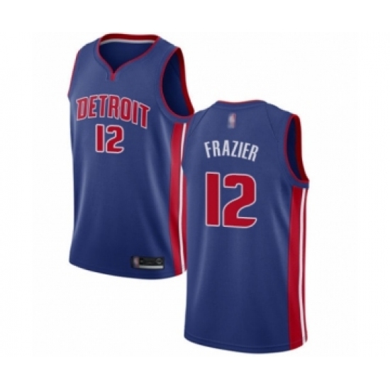 Youth Detroit Pistons 12 Tim Frazier Swingman Royal Blue Basketball Jersey - Icon Edition