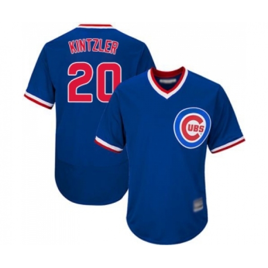 Men's Chicago Cubs 20 Brandon Kintzler Royal Blue Cooperstown Flexbase Authentic Collection Baseball Jersey