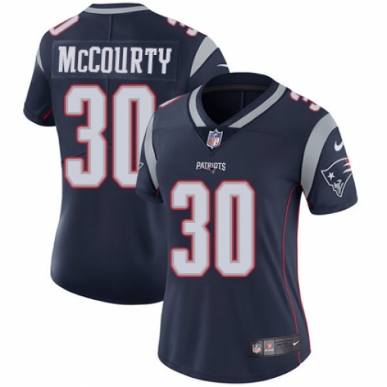 Women's Nike New England Patriots 30 Jason McCourty Navy Blue Team Color Vapor Untouchable Limited Player NFL Jersey