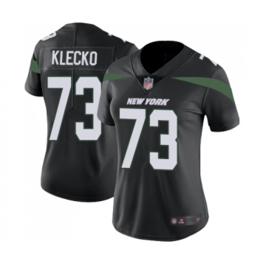 Women's New York Jets 73 Joe Klecko Black Alternate Vapor Untouchable Limited Player Football Jersey