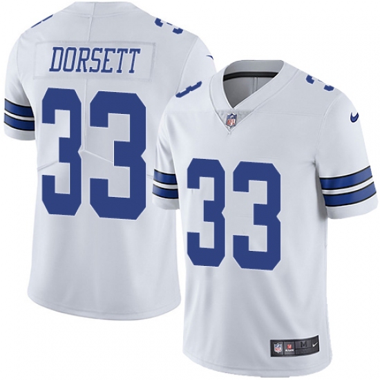 Youth Nike Dallas Cowboys 33 Tony Dorsett White Vapor Untouchable Limited Player NFL Jersey