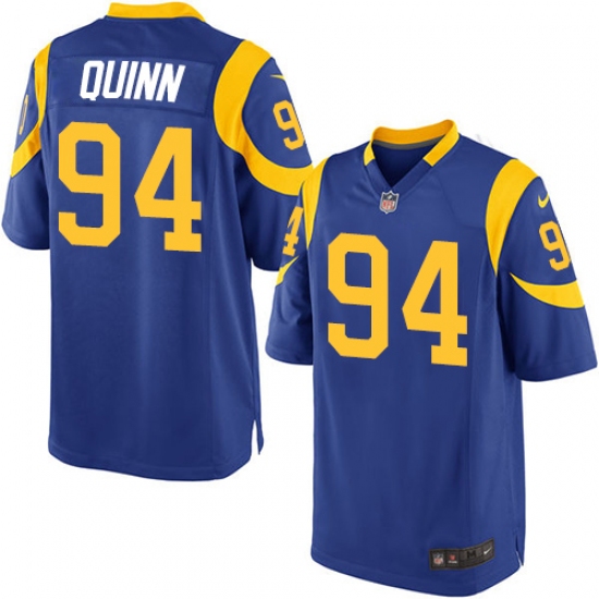 Men's Nike Los Angeles Rams 94 Robert Quinn Game Royal Blue Alternate NFL Jersey