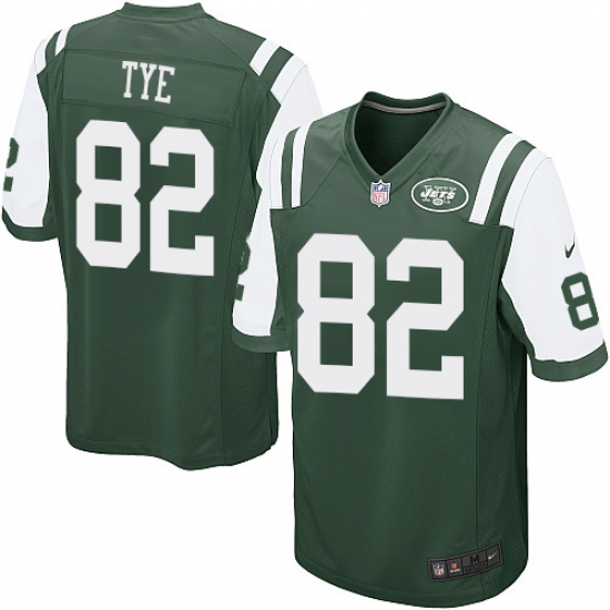 Men's Nike New York Jets 82 Will Tye Game Green Team Color NFL Jersey