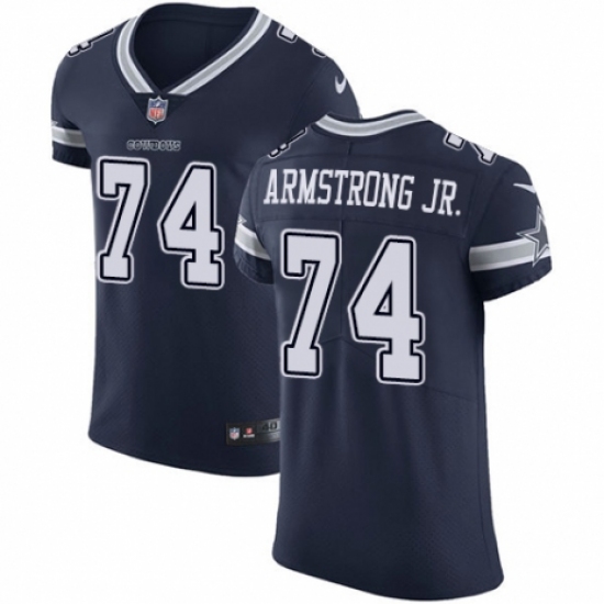 Men's Nike Dallas Cowboys 74 Dorance Armstrong Jr. Navy Blue Team Color Vapor Untouchable Elite Player NFL Jersey