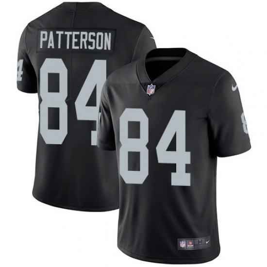 Men's Nike Oakland Raiders 84 Cordarrelle Patterson Black Team Color Vapor Untouchable Limited Player NFL Jersey