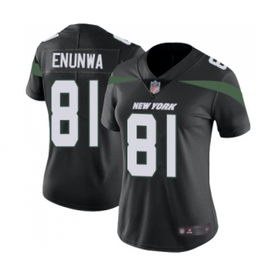 Women's New York Jets 81 Quincy Enunwa Black Alternate Vapor Untouchable Limited Player Football Jersey