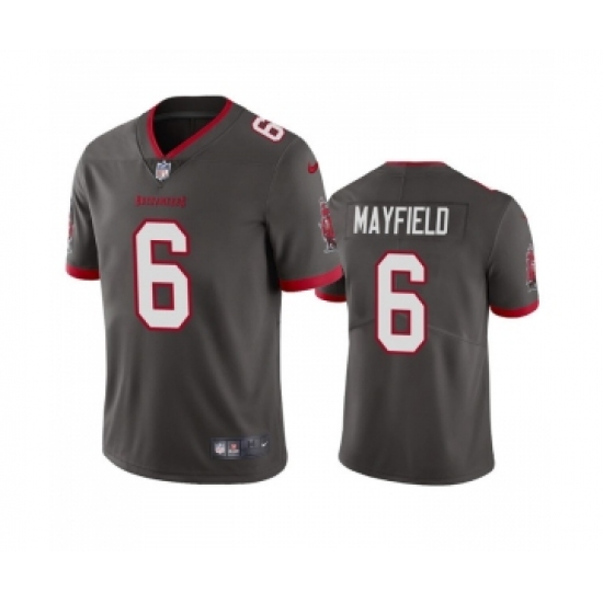 Men's Tampa Bay Buccaneers 6 Baker Mayfield Gray Vapor Untouchable Limited Stitched Jersey