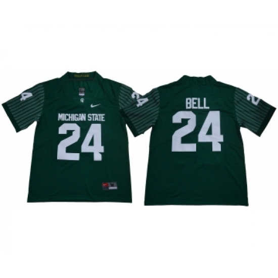 Michigan State Spartans 24 Le'Veon Bell Green Nike College Football Jersey