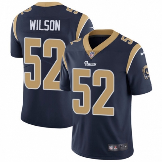 Men's Nike Los Angeles Rams 52 Ramik Wilson Navy Blue Team Color Vapor Untouchable Limited Player NFL Jersey
